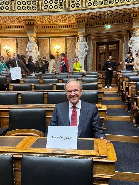 Alcide De Gasperi al Parlamento di Vienna