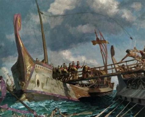 Ricostruzione digitale di Cartagine attaccata dalla flotta navale romana durante la Terza Guerra Punica