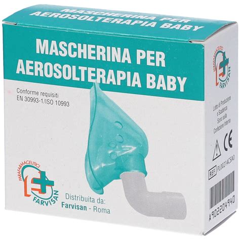 bambino che utilizza l'aerosol con mascherina pediatrica in presenza di un genitore