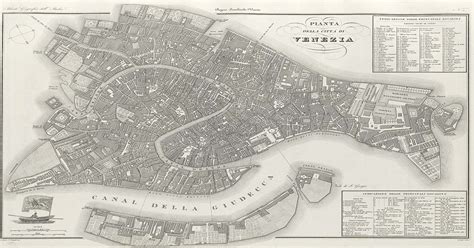 Mappa storica di Venezia nel Quattrocento