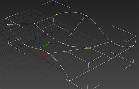 Interfaccia di 3ds Max con un modificatore Path Deform applicato a una geometria lungo una spline