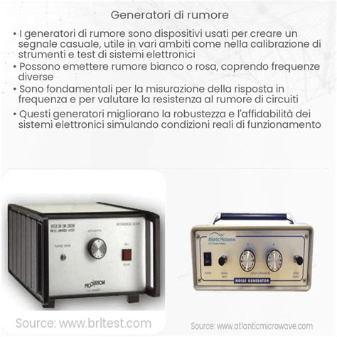 Vari tipi di dispositivi per rumore bianco