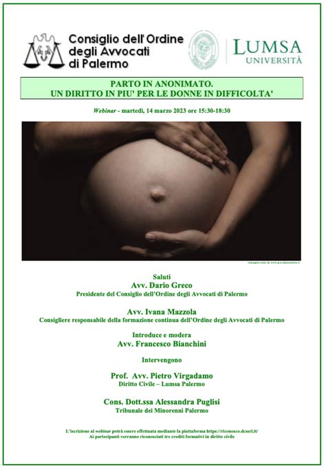 Illustrazione del diritto al parto in anonimato