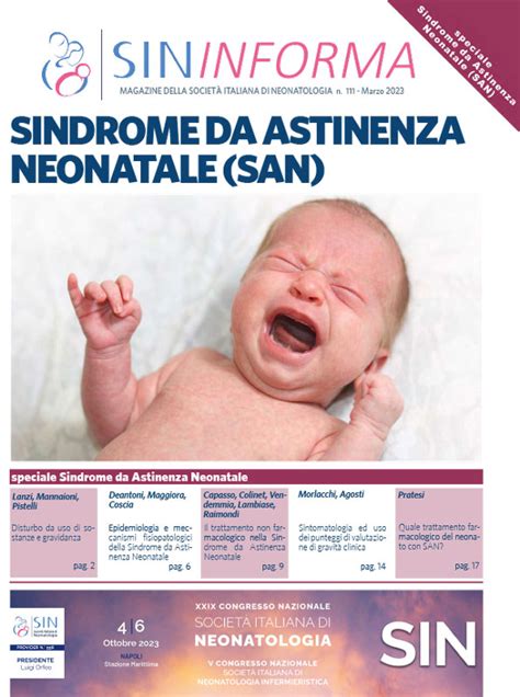 Infografica sulla Sindrome da Astinenza Neonatale (NAS)