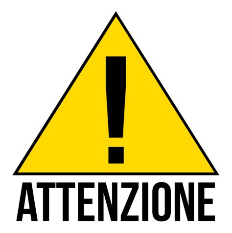 Simbolo di attenzione per la sicurezza