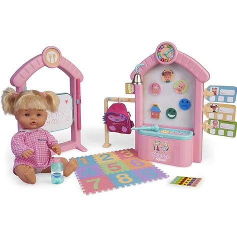 Children playing with Nenuco dolls and accessories
