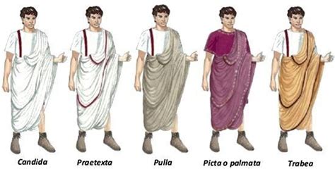 Toga romana con laticlavio