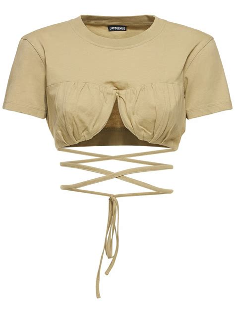 Jacquemus men's crop top on runway