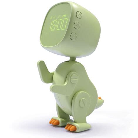 Sveglia da camera con design a dinosauro e display colorato