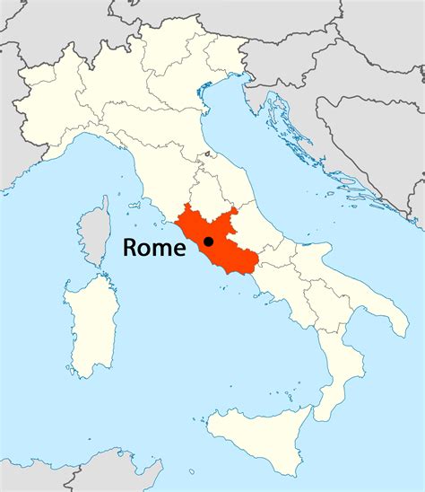 Map of Rome with highlighted borgate