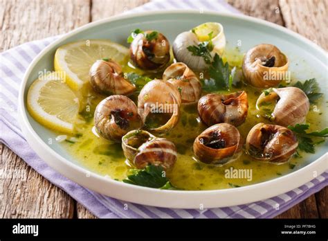 Plate of cooked snails (ciumachelle)