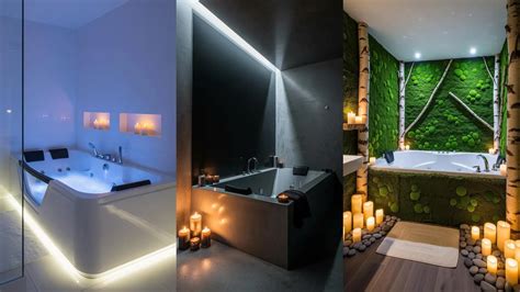 Ambiente spa con idromassaggio e luci soffuse
