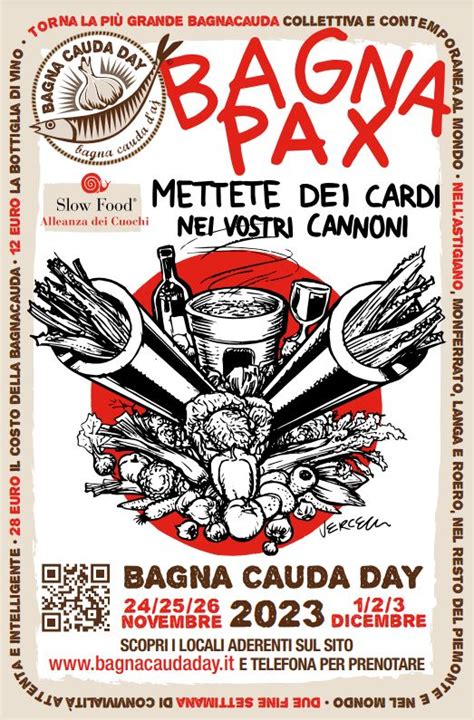Logo ufficiale del Bagna Cauda Day con il gioco di parole