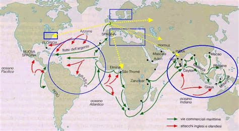 Mappa storica delle rotte commerciali della lana tra Inghilterra e paesi del Mediterraneo