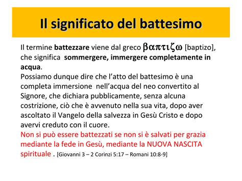 Rappresentazione storica del Battesimo