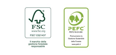 Loghi di certificazione FSC e PEFC