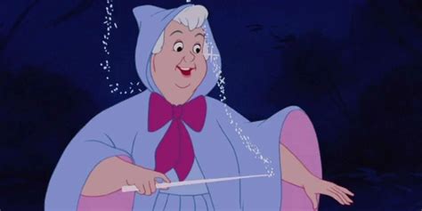 A fairy godmother helping a protagonist