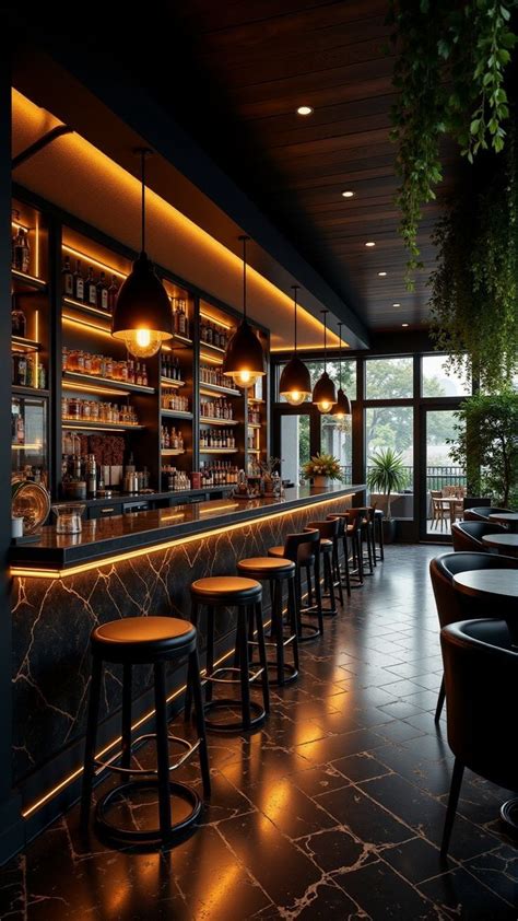 Interno bar con persona a terra