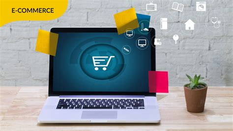 illustrazione stilizzata di una piattaforma e-commerce per l'infanzia con icone di carrello e pagamenti sicuri