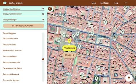 Schermata della mappa di gloryshole.com in Italia