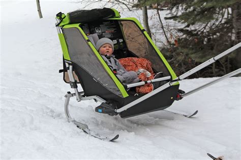 Thule Chariot in ski mode
