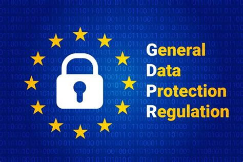 logo del GDPR con elementi grafici di protezione dati