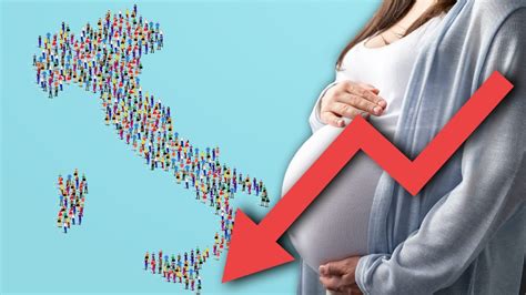 rappresentazione grafica dell'inverno demografico e dell'andamento delle nascite in Italia