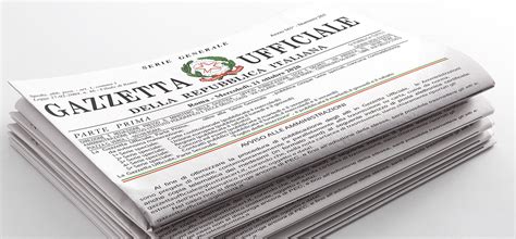 Copertina di una Gazzetta Ufficiale italiana