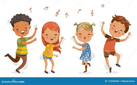 Bambini che ballano al ritmo di musica