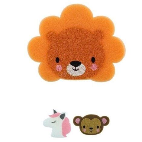 Set di spugne da bagno a forma di animali per bambini