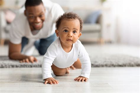 Baby crawling