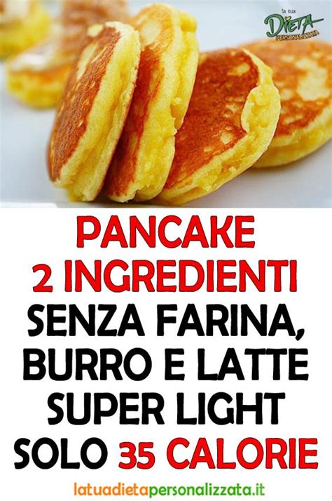 Ingredienti principali per pancake senza latte