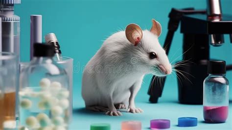 Microscopio e animali da laboratorio