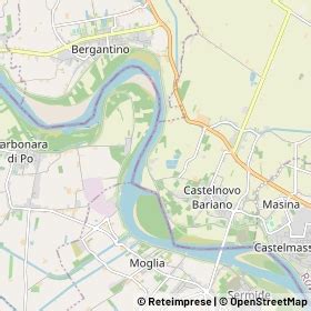 Mappa del comune di Castelnovo Bariano con indicazione delle scuole