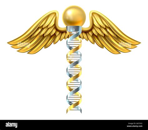 Simbolo medico con DNA