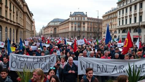 Manifestazione di protesta contro le dichiarazioni di un sacerdote