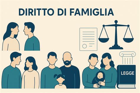 schema del diritto di famiglia e obblighi verso i figli nati fuori dal matrimonio