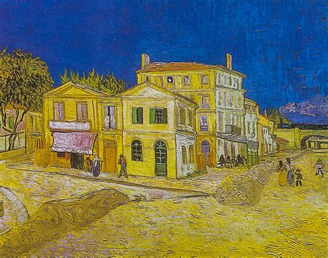 Rappresentazione artistica della Casa Gialla ad Arles