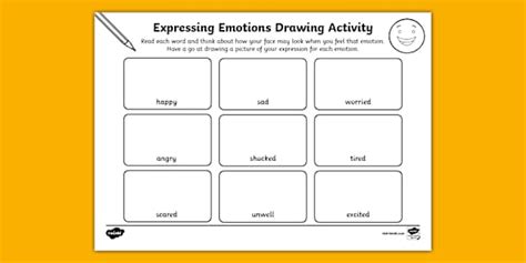 Children expressing emotions through drawing