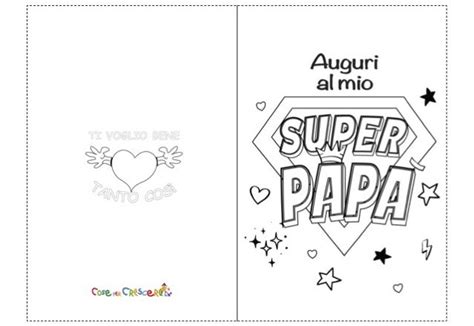 bambino che disegna un biglietto d'auguri per il papà