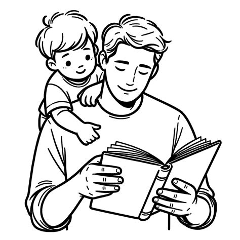 disegno artistico che raffigura il gioco tra padre e figlio