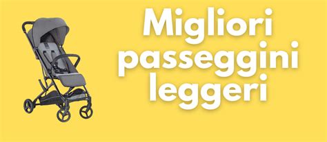 Schema comparativo delle caratteristiche dei passeggini leggeri