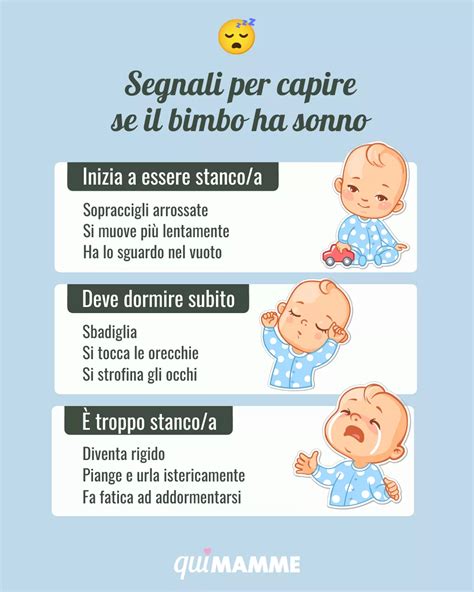 Segnali di stanchezza nei neonati