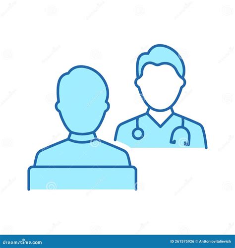 Icona di un medico che parla con un paziente, simboleggiando la consultazione medica.