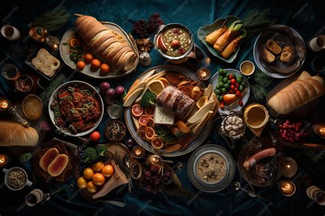Tavolo pieno di cibo e persone che brindano