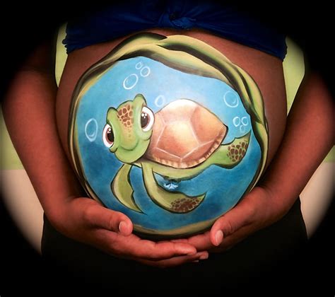 Pancione decorato con belly painting