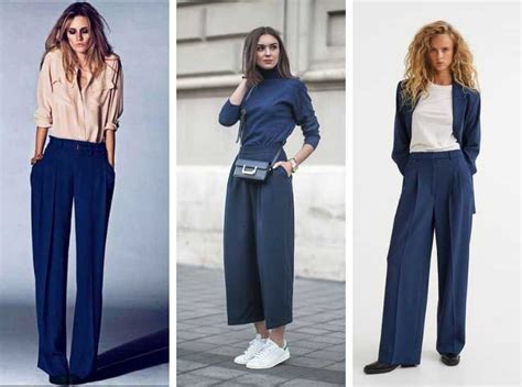 schema grafico di abbinamenti per pantaloni blu