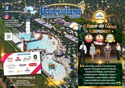 Veduta panoramica delle piscine del parco Carrisiland