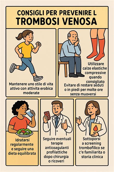 infografica sui fattori di rischio per la trombosi