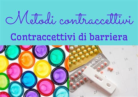 illustrazione dei metodi contraccettivi di barriera